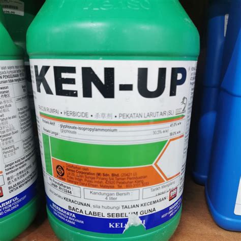 Genuine Stock Ken Up L Kenso Herbicide Racun Rumpai Ken Up L Racun