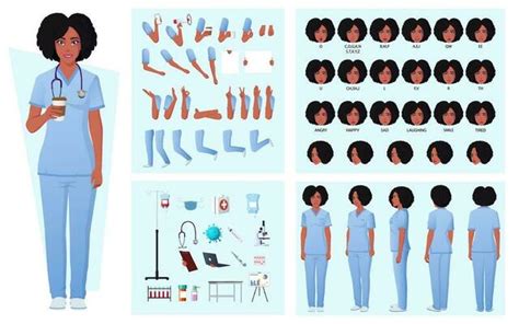 African American Nurse Vector Art, Icons, and Graphics for Free Download