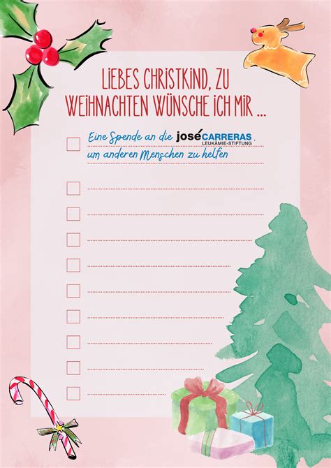 Liebes Christkind Jos Carreras Leuk Mie Stiftung