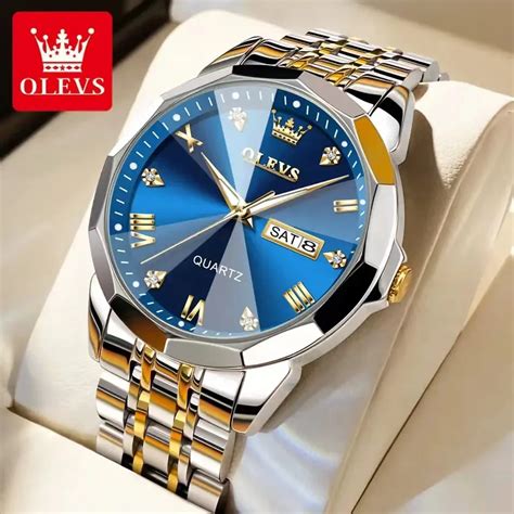 Luxury Men S Watches Rhombus Mirror Original Quartz Watch For Man