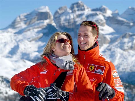 Photo Michael Schumacher et sa femme Corinna à Madonna di Campiglio