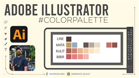 Adobe Illustrator Cara Memasukkan Palette Warna Di Adobe Illustrator Youtube