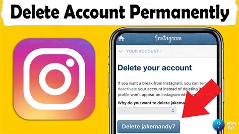 How To Delete My Instagram Account Permanently 2023 Step By Step Youtube