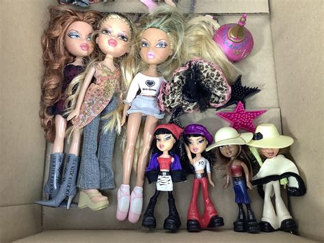 Lot - Assorted Bratz Dolls & Accessories