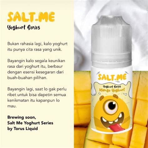 Jual Salt Me Mango Yoghurt Series Salt Nic Ml By Torus Liquid