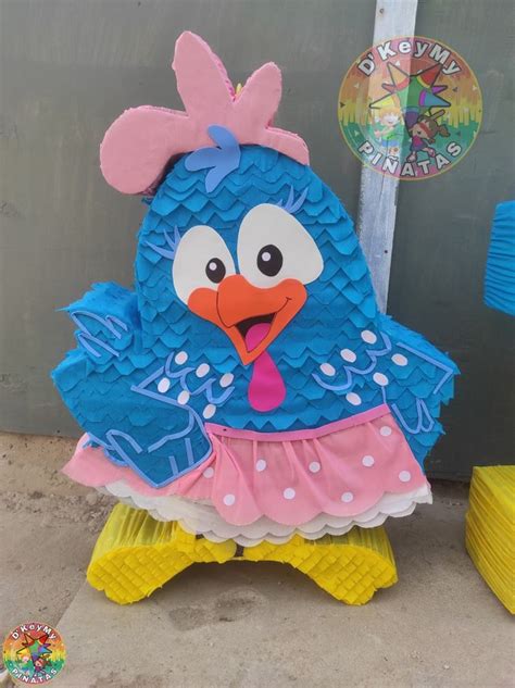 Gallina Pintadita Pi Ata En Manualidades Pi Atas Gallinas