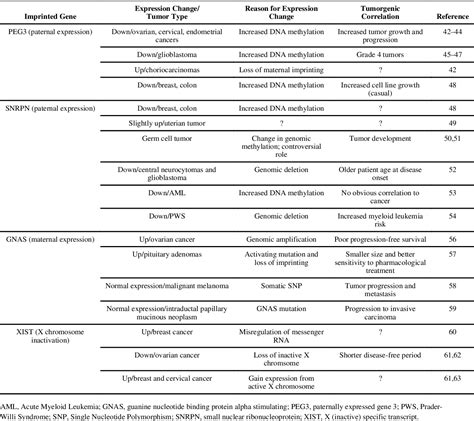 Table 1 From Oncogenic Potential Of Yin Yang 1 Mediated Through Control