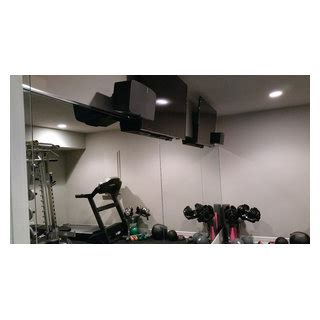 Fit And Fun Basement Finish In Overland Park Traditional Home Gym