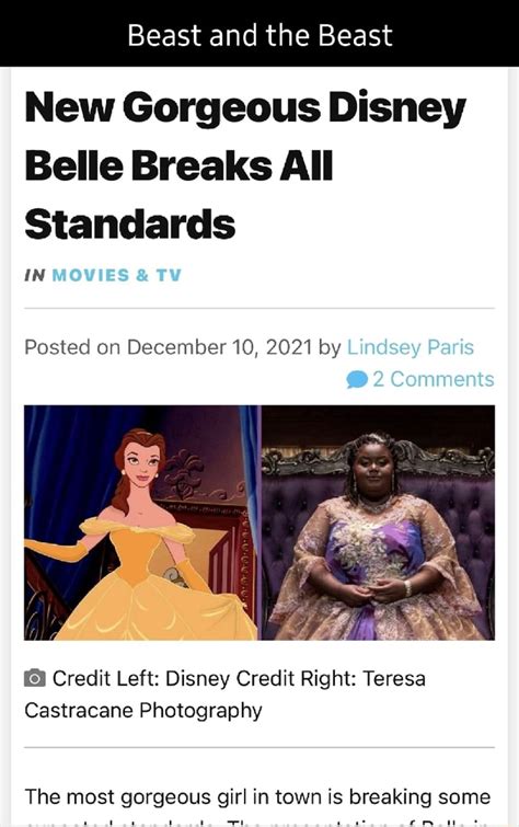 Beast And The Beast New Gorgeous Disney Belle Breaks All Standards IN