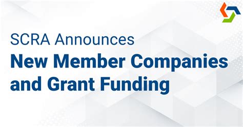 Scra Announces New Members And Grant Funding Scra South Carolina