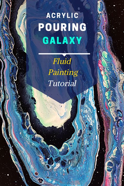 GALAXY Pour Acrylic Pouring Technique With Funnel For A Beautiful