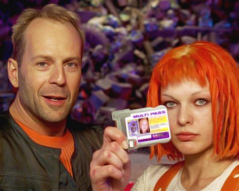 Multi Pass The Fifth Element Bruce Willis And Milla Jovovich