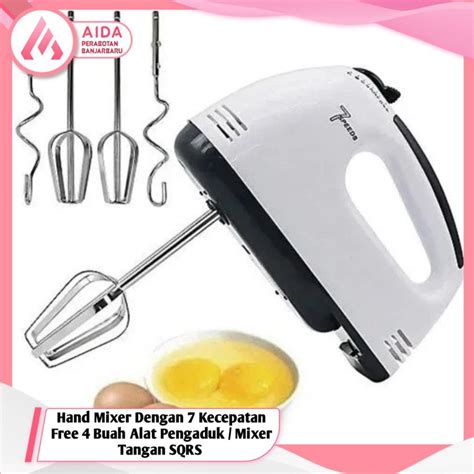 Jual Hand Mixer Dengan Kecepatan Free Buah Alat Pengaduk Mixer