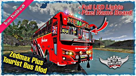 Zedmax Plus Bus Mod Released Bussid Tourist Bus Mod Review Youtube