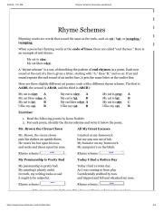 Master Rhyme Scheme with an Interactive Worksheet - Improve Your ...