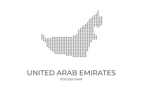 Premium Vector Dotted Map Of United Arab Emirates In Stylized