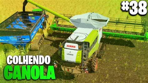 MEGA COLHEITA DE CANOLA MEGA FAZENDA PARTE 38 já tava na hora