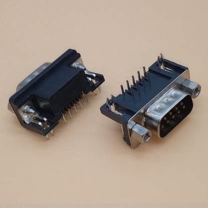 DB9 Female Male PCB Mount D Sub 9 Pin PCB Connector RS232 Connector