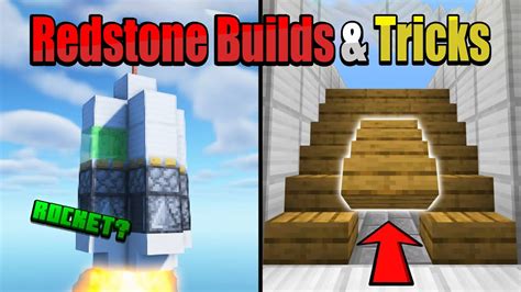 Minecraft Bizarre Redstone Builds Tricks Easy Youtube