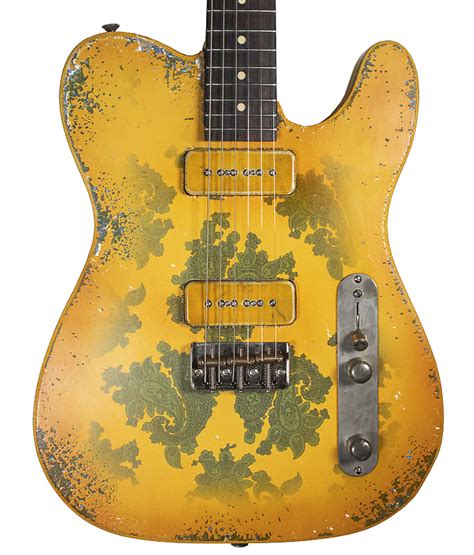 Palir Titan Aged Blue Paisley Cloud Burst Electric Guitar Reverb