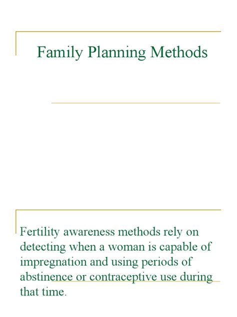 comprehensive guide  family planning methods  birth control