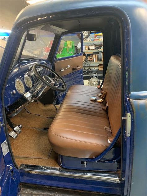 1949 Chevrolet 3100 Pickup Interior With Leather Seats