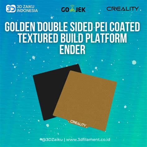 Jual Creality Ender Golden Double Sided PEI Coated Textured Build