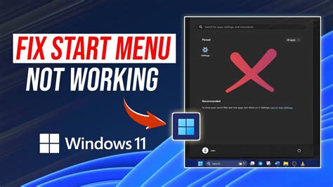 How To Fix Start Menu Not Working On Windows Windows Start Menu