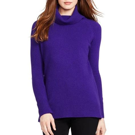 Lauren Ralph Lauren Turtleneck Sweater Jewel Purple