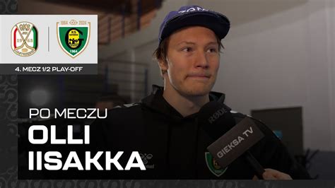 Olli Iisakka po 4 meczu 1 2 play off JKH GKS Jastrzębie GKS Katowice