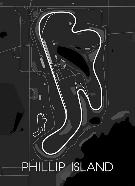 Phillip Island Grand Prix Circuit map 28563079 Vector Art at Vecteezy