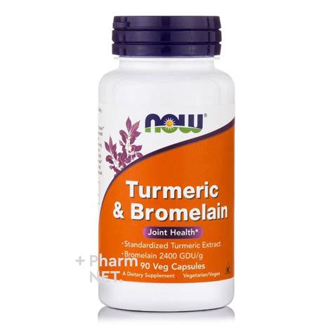 Now Foods Turmeric Extract And Bromelain 2400 Gdu G 90caps Anti