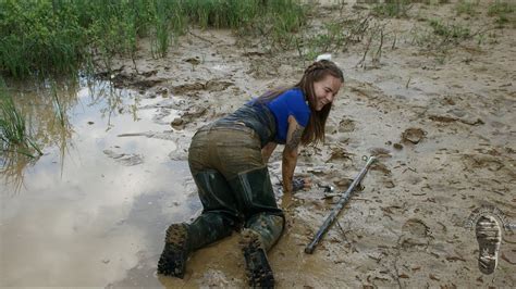 Women Waders Mud