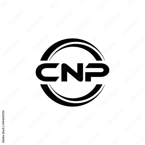 CNP letter logo design with white background in illustrator, vector logo modern alphabet font ...