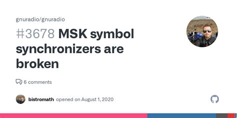 Msk Symbol Synchronizers Are Broken · Issue 3678 · Gnuradiognuradio