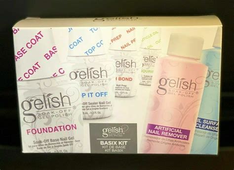 Gelish Mini Complete Basix Gel Nail Polish Prep Essentials Starter Kit