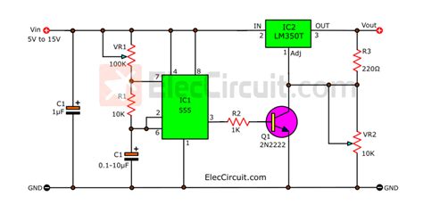 Simple 555 Pulse Generator Circuits Tested ElecCircuit