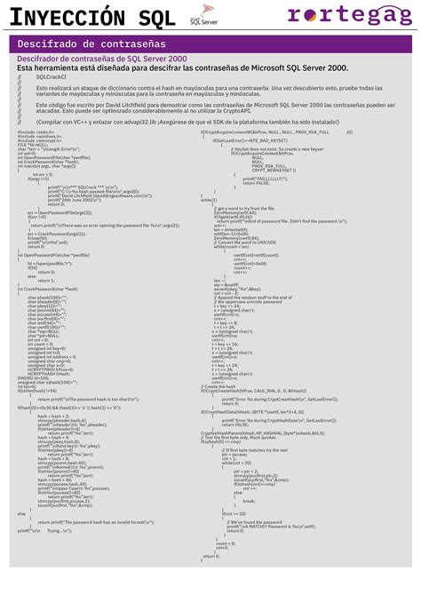 Cheatsheet Inyecci N Sql Rortegag