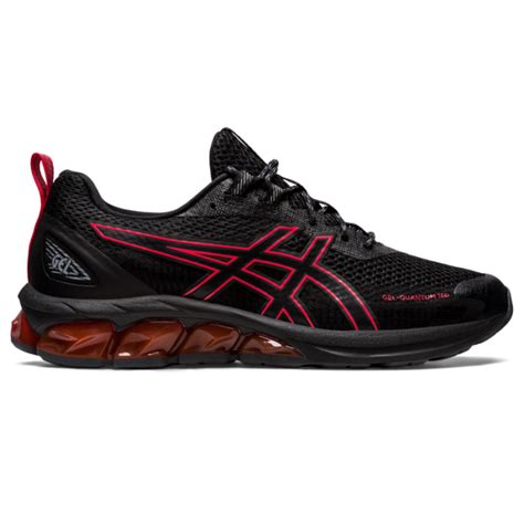 ASICS Gel Quantum 180 Vii Black Red Alert 1201A682 002 Zwart