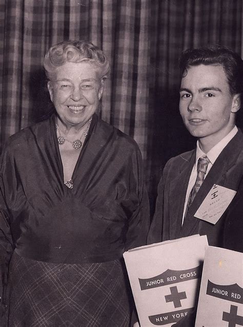 Me With Eleanor Roosevelt At A Jr Red Cross Event In 1960