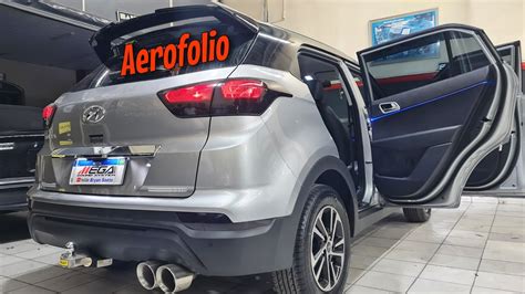 Aerofolio Esportivo Fibra Vidro Black Piano Hyundai Creta Action 2024