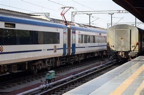 Delhi India June 09 2024 Vande Bharat Express Train Going From Delhi Towards Dehradun From