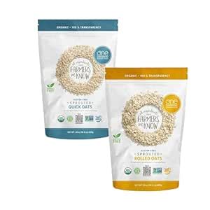 Amazon One Degree Organic Foods Gluten Free Sprouted Rolled Oats