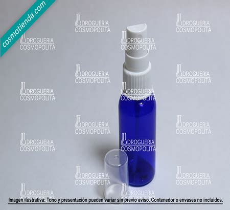 Botella Pet Boston Azul Ml C Atomizador Pza Cosmotienda