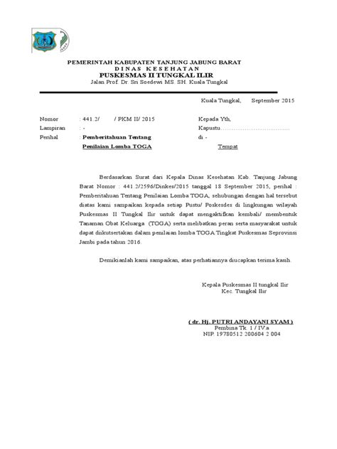 Pdf Surat Toga Dokumentips