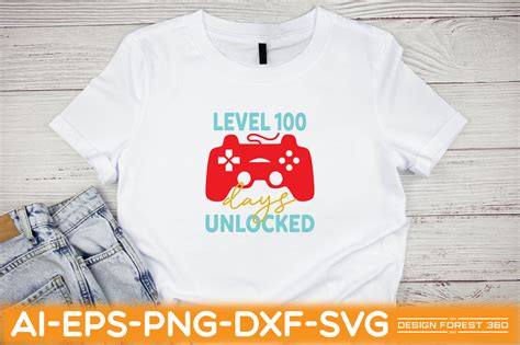 Level 100 Days Unlocked Graphic By Design Forest 360 · Creative Fabrica