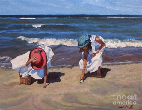 The Beach Combers Painting By Jeanne Newton Schoborg Pixels