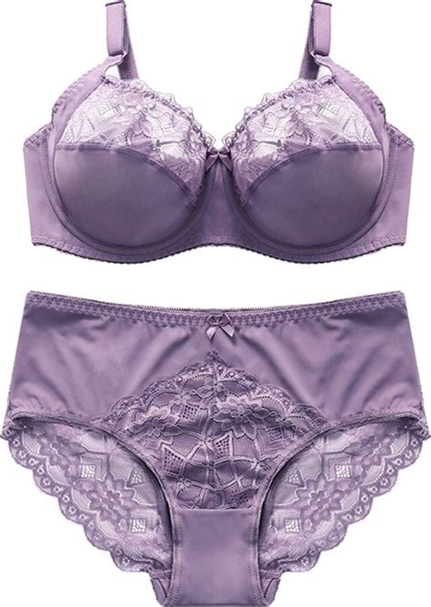 Cocoarm Lace Bra Set Lace Underwear Sets 2pcs Women Lingerie Set With Underwire Bra High Waist