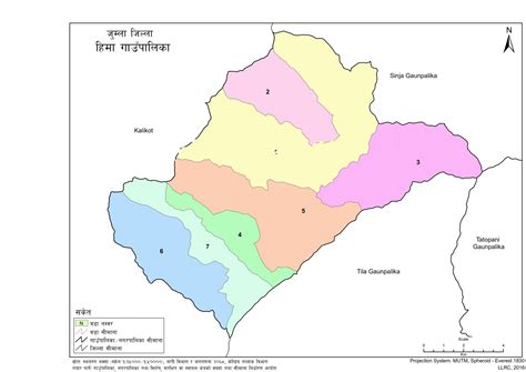 Map of Hima Rural Municipality, Jumla, Nepal – Nepal Archives