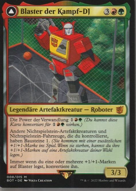 Magic The Gathering Mtg Transformers Bot 08 Blaster Der Kamp Kaufen